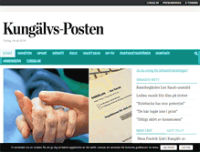 Tablet Screenshot of kungalvsposten.se